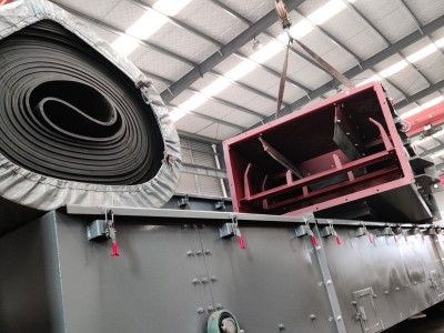 全封閉式皮帶輸送機，炭素石墨封閉輸送設備